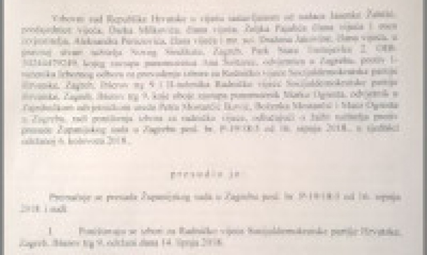 Prema tužbi Novog sindikata Vrhovni sud poništio izbore za Radničko vijeće u SDP-u